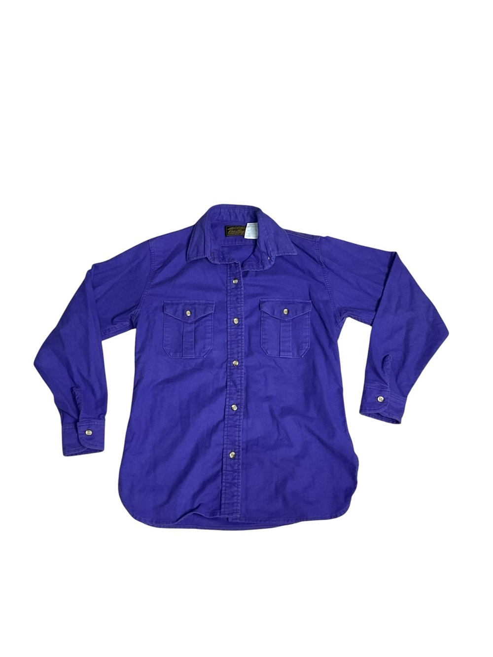 Eddie Bauer Expedition Outfitters Chamois Cloth Shirt Men’s M Purple Made USA